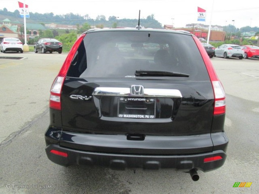 2008 CR-V EX-L 4WD - Nighthawk Black Pearl / Black photo #9