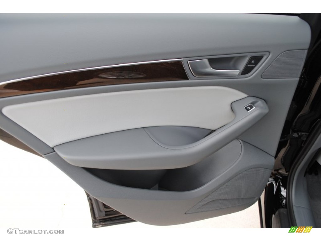 2014 Audi Q5 2.0 TFSI quattro Titanium Gray Door Panel Photo #85072514