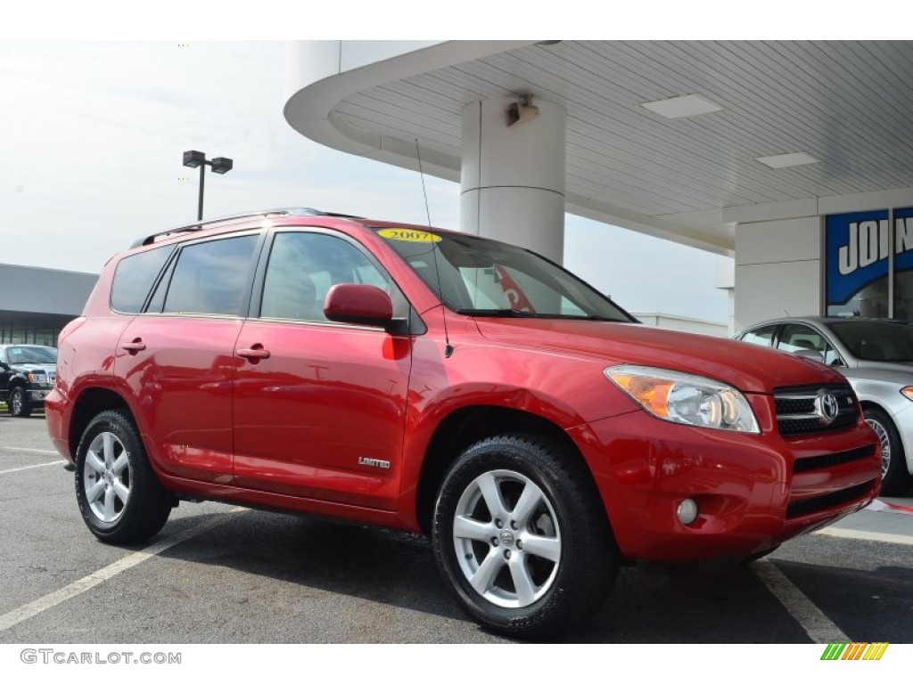 Barcelona Red Pearl 2007 Toyota RAV4 Limited 4WD Exterior Photo #85072562