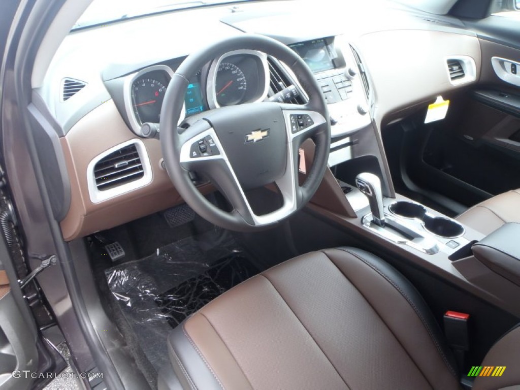 Brownstone/Jet Black Interior 2014 Chevrolet Equinox LT Photo #85072977