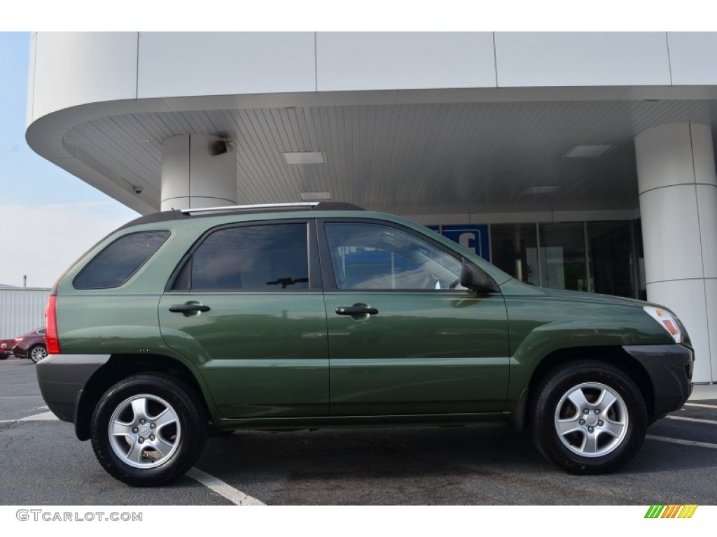 2007 Sportage LX - Royal Jade Green / Beige photo #2