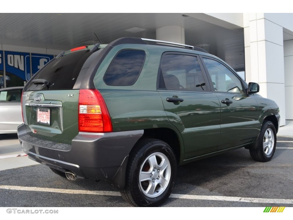 2007 Sportage LX - Royal Jade Green / Beige photo #3