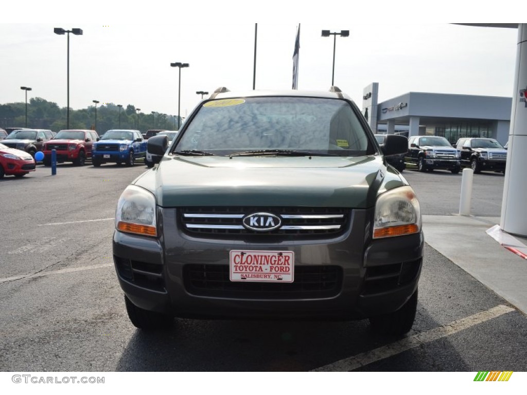 2007 Sportage LX - Royal Jade Green / Beige photo #7