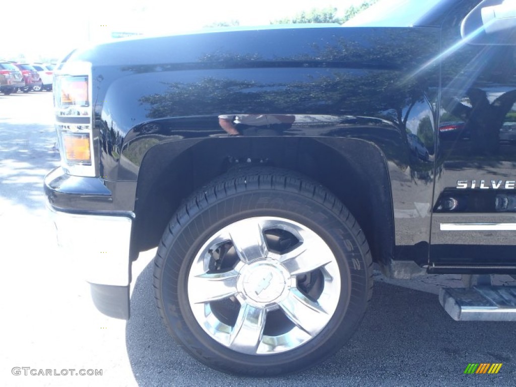 2014 Silverado 1500 LTZ Crew Cab - Black / Cocoa/Dune photo #11