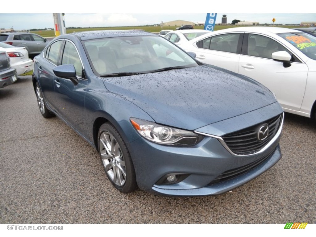 2014 MAZDA6 Grand Touring - Blue Reflex Mica / Sand photo #5