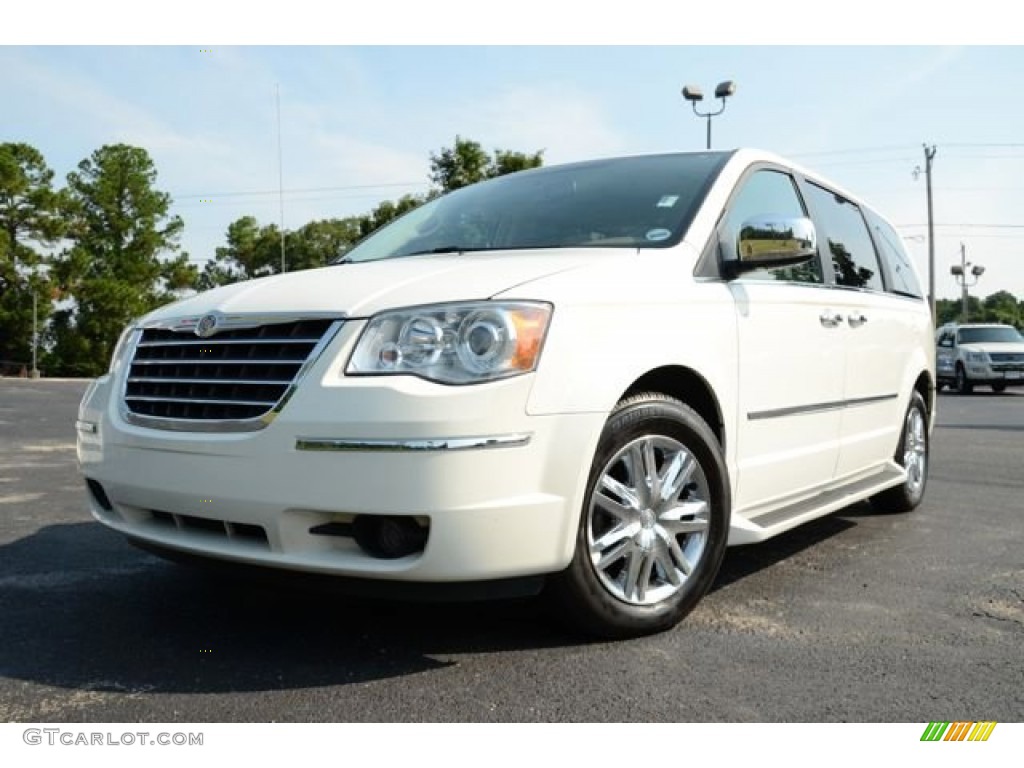 2008 Town & Country Limited - Stone White / Medium Pebble Beige/Cream photo #1