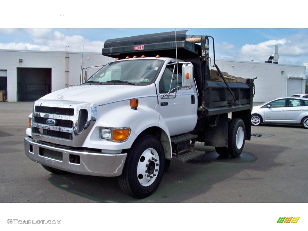 Oxford White 2006 Ford F650 Super Duty XLT Regular Cab Dump Truck Exterior Photo #85075526