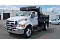 Oxford White 2006 Ford F650 Super Duty XLT Regular Cab Dump Truck