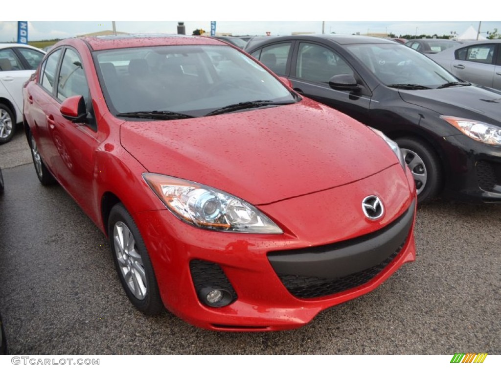 Velocity Red Mica 2013 Mazda MAZDA3 i Touring 4 Door Exterior Photo #85075560