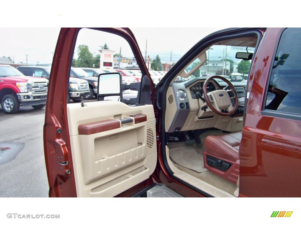 2008 F250 Super Duty King Ranch Crew Cab 4x4 - Dark Copper Metallic / Camel/Chaparral Leather photo #11