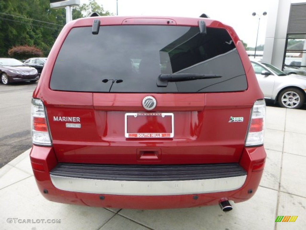 2010 Mariner V6 Premier 4WD - Sangria Red Metallic / Stone photo #4