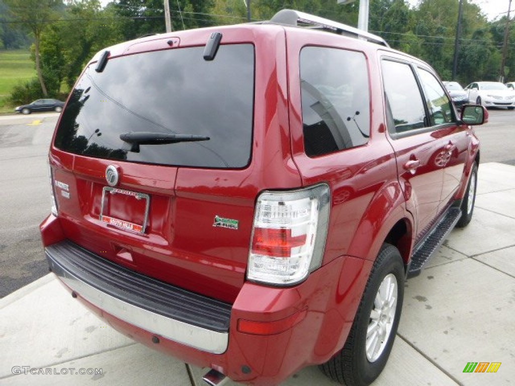 2010 Mariner V6 Premier 4WD - Sangria Red Metallic / Stone photo #5