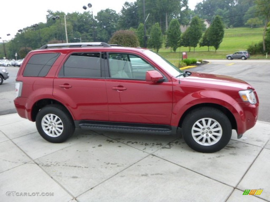 2010 Mariner V6 Premier 4WD - Sangria Red Metallic / Stone photo #6