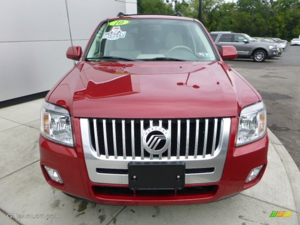 2010 Mariner V6 Premier 4WD - Sangria Red Metallic / Stone photo #8