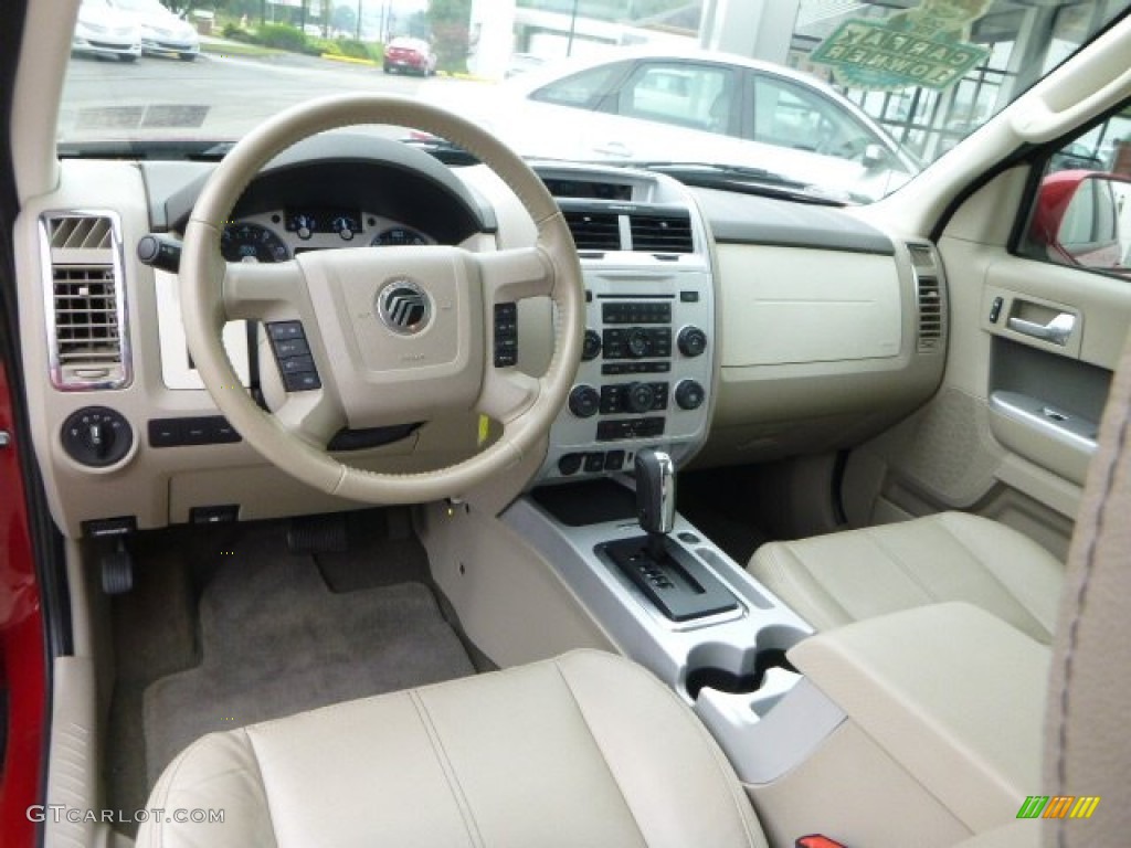 Stone Interior 2010 Mercury Mariner V6 Premier 4WD Photo #85077311