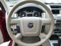 2010 Mercury Mariner Stone Interior Steering Wheel Photo
