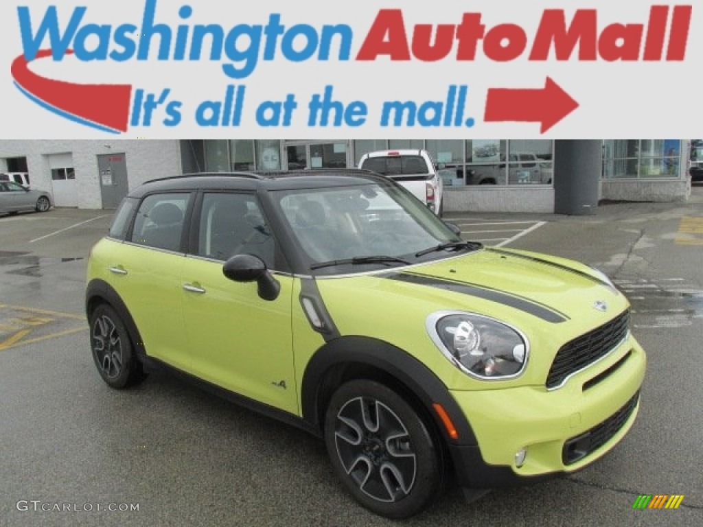 2012 Cooper S Countryman All4 AWD - Bright Yellow / Carbon Black photo #1