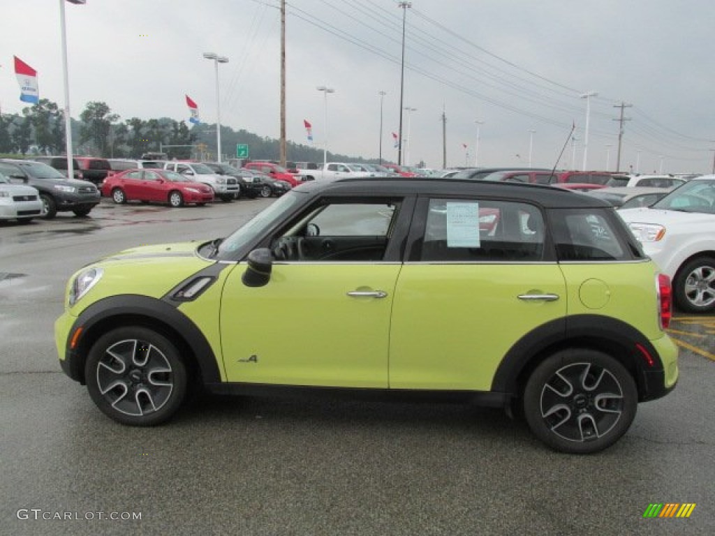 2012 Cooper S Countryman All4 AWD - Bright Yellow / Carbon Black photo #7
