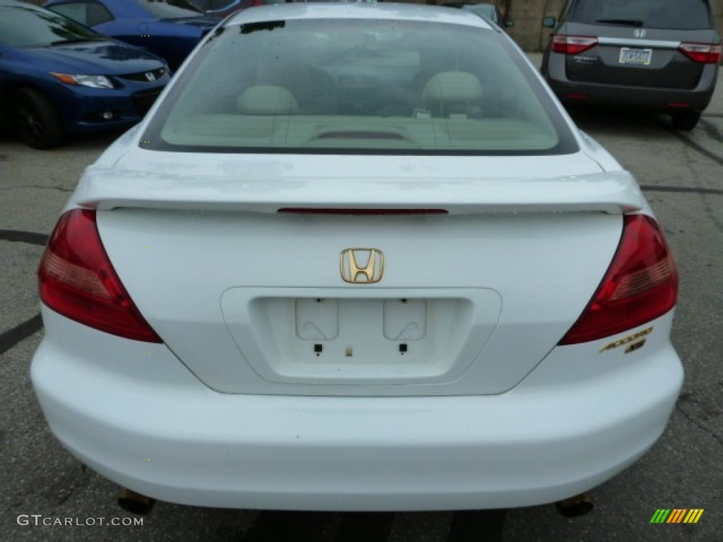 2003 Accord EX V6 Coupe - Taffeta White / Ivory photo #4