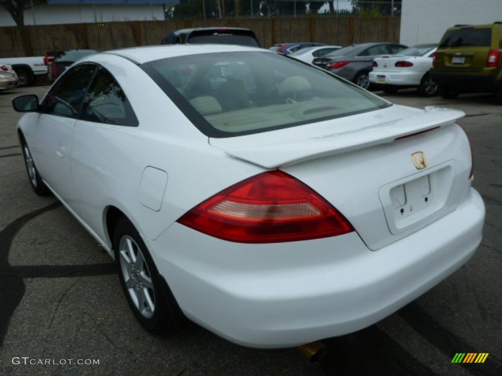 2003 Accord EX V6 Coupe - Taffeta White / Ivory photo #5