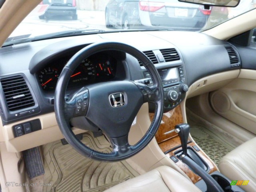 2003 Accord EX V6 Coupe - Taffeta White / Ivory photo #12