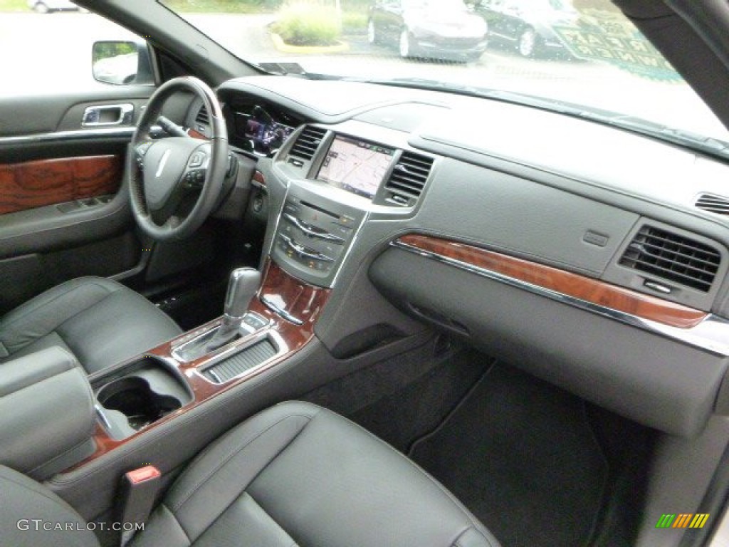 2013 Lincoln MKS EcoBoost AWD Charcoal Black Dashboard Photo #85078766