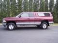 2001 Dark Garnet Red Pearl Dodge Ram 1500 SLT Club Cab 4x4  photo #2