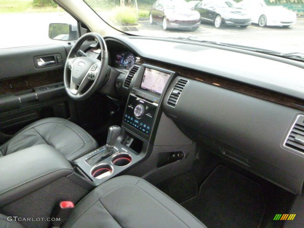2013 Ford Flex Limited EcoBoost AWD Charcoal Black Dashboard Photo #85079345