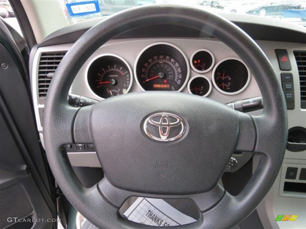 2007 Toyota Tundra SR5 CrewMax Graphite Gray Steering Wheel Photo #85079769