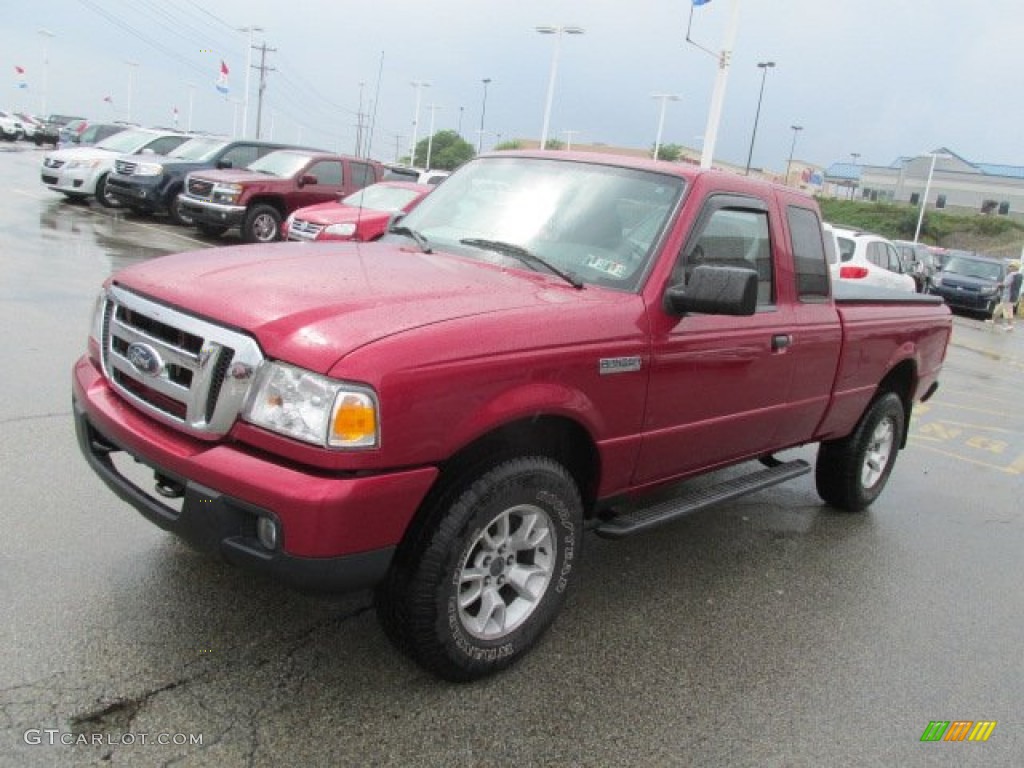 2007 Ranger XLT SuperCab 4x4 - Redfire Metallic / Medium Dark Flint photo #5