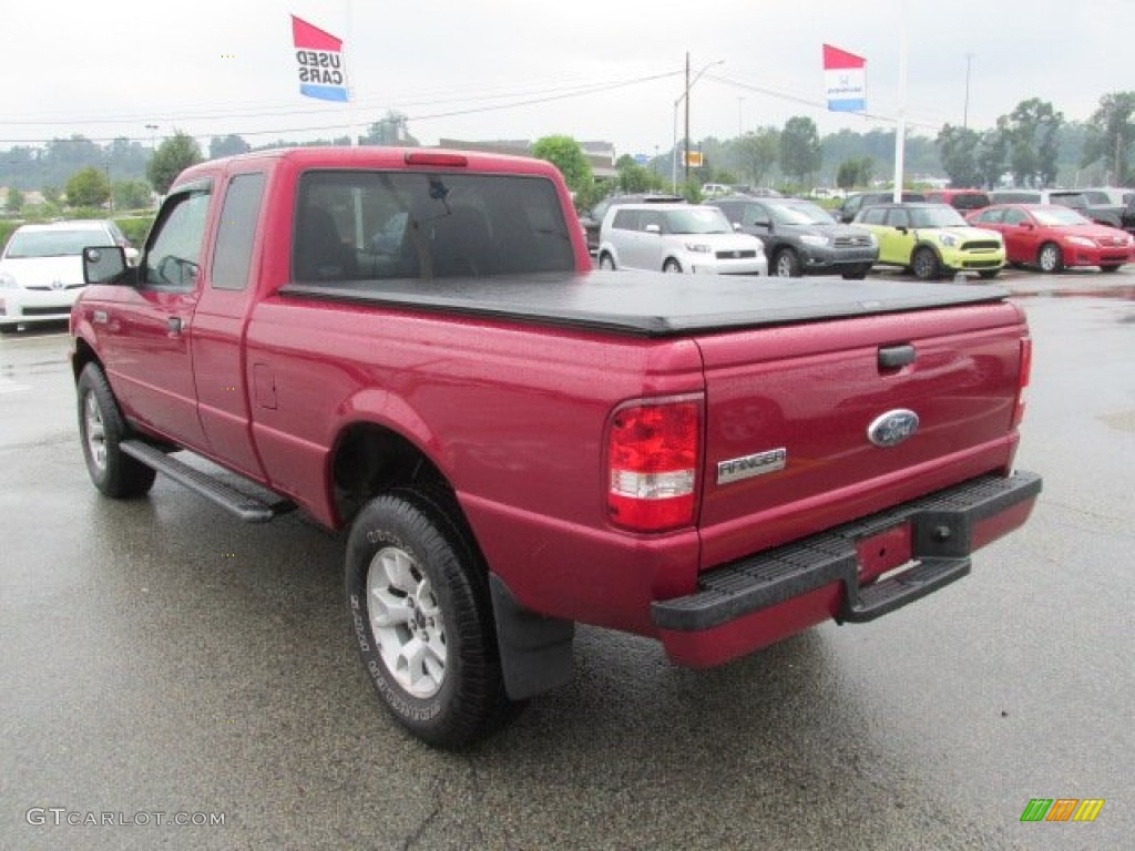 2007 Ranger XLT SuperCab 4x4 - Redfire Metallic / Medium Dark Flint photo #7