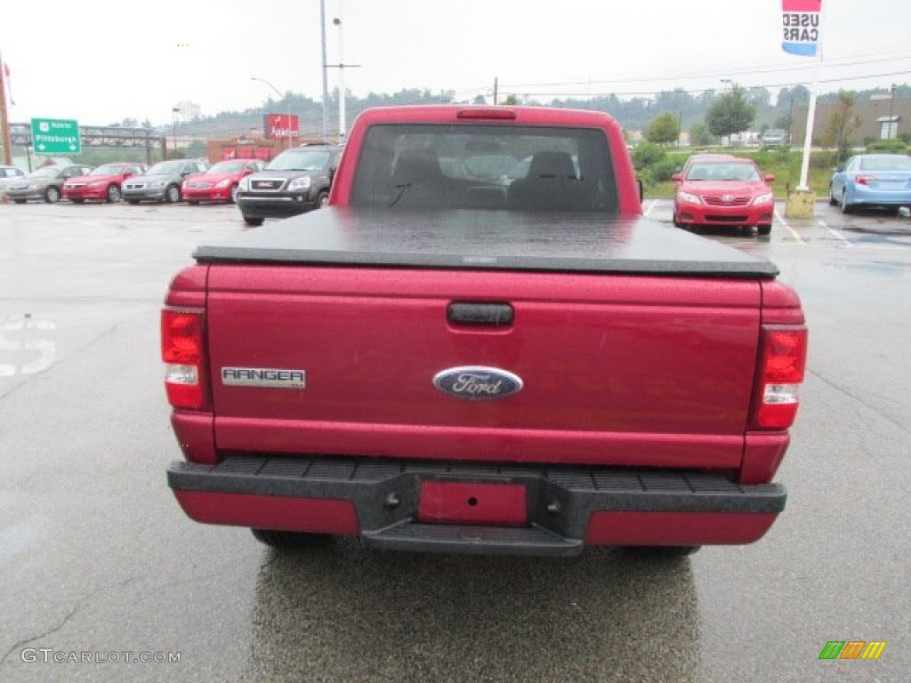 2007 Ranger XLT SuperCab 4x4 - Redfire Metallic / Medium Dark Flint photo #8