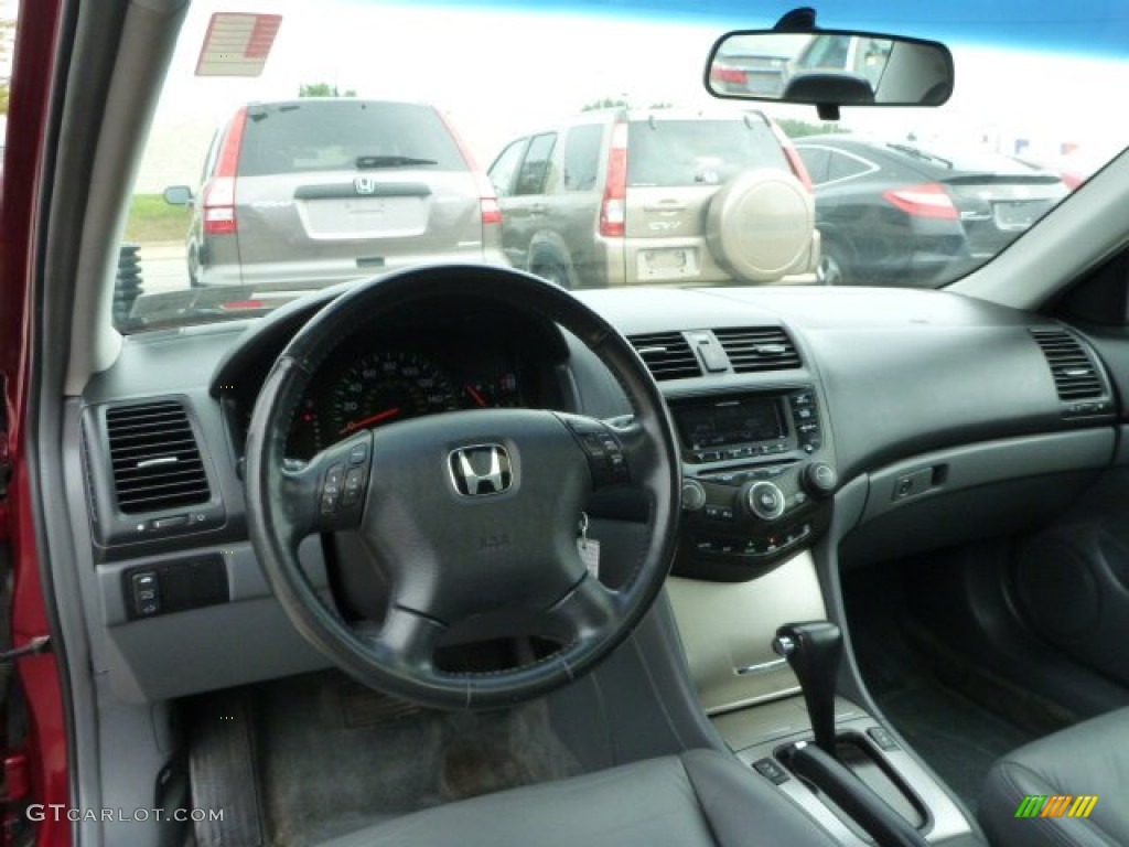 2005 Honda Accord EX-L Sedan Gray Dashboard Photo #85079936