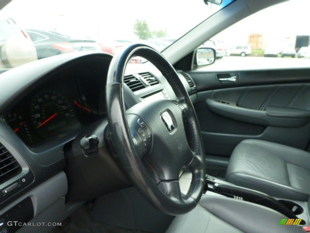 2005 Honda Accord EX-L Sedan Gray Steering Wheel Photo #85080053