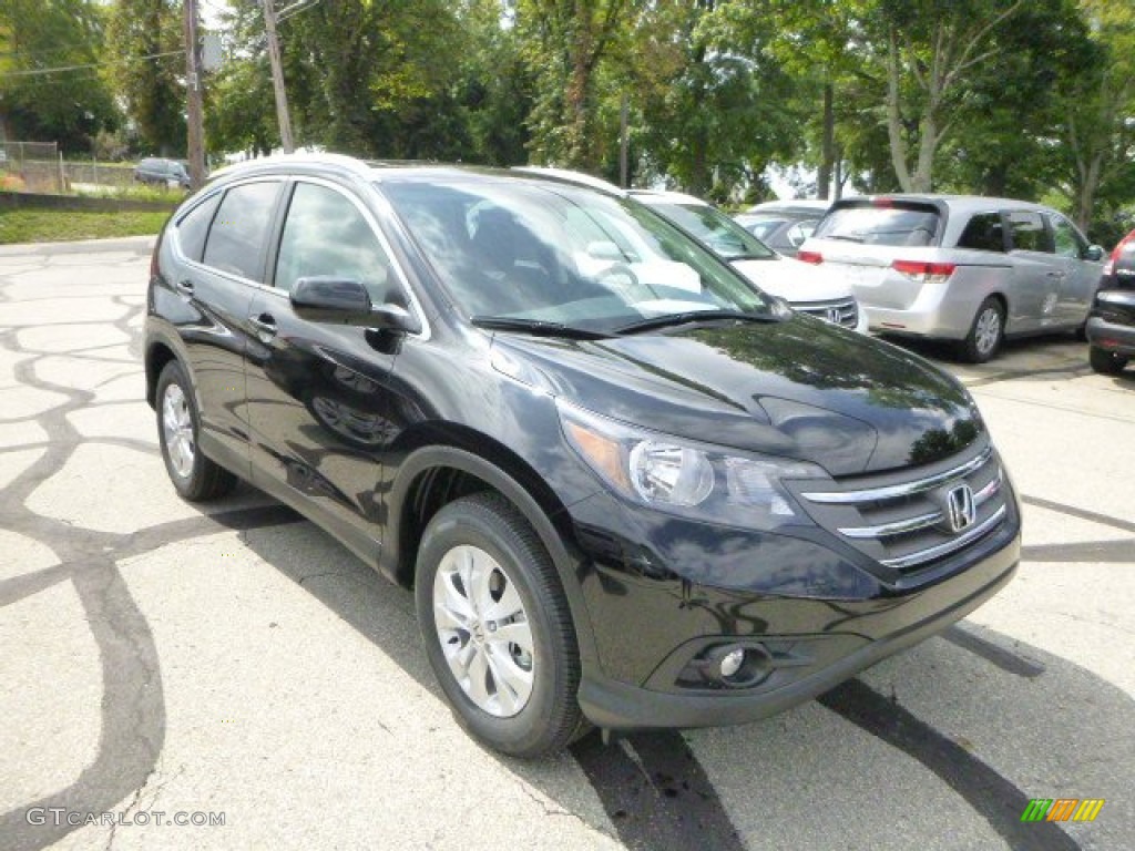 2014 CR-V EX-L AWD - Crystal Black Pearl / Black photo #1