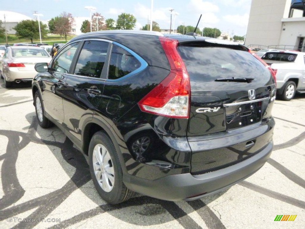 2014 CR-V EX-L AWD - Crystal Black Pearl / Black photo #5