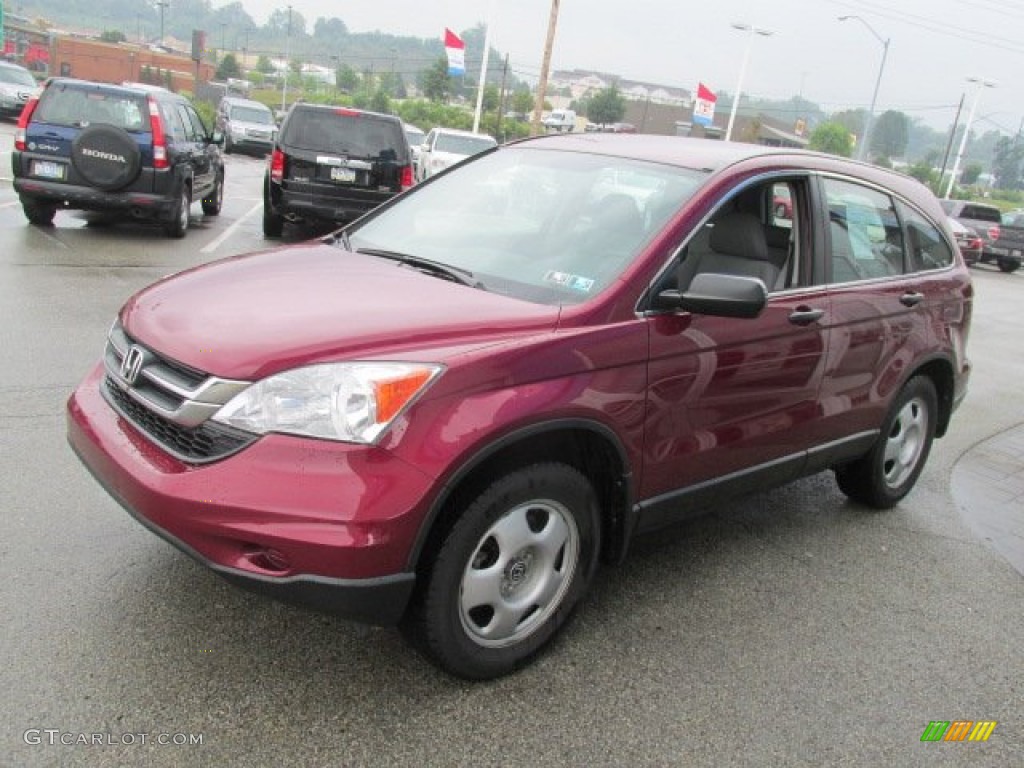 2010 CR-V LX AWD - Tango Red Pearl / Gray photo #4