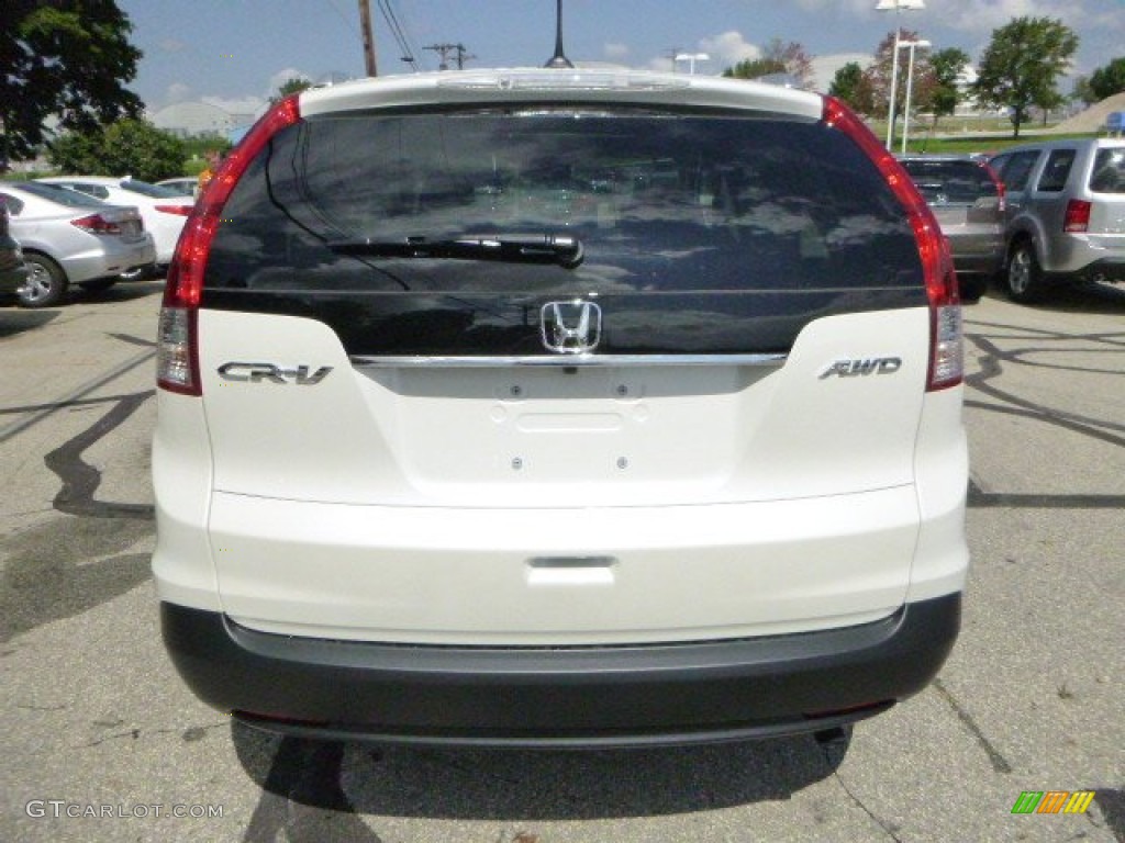 2014 CR-V EX-L AWD - White Diamond Pearl / Beige photo #4