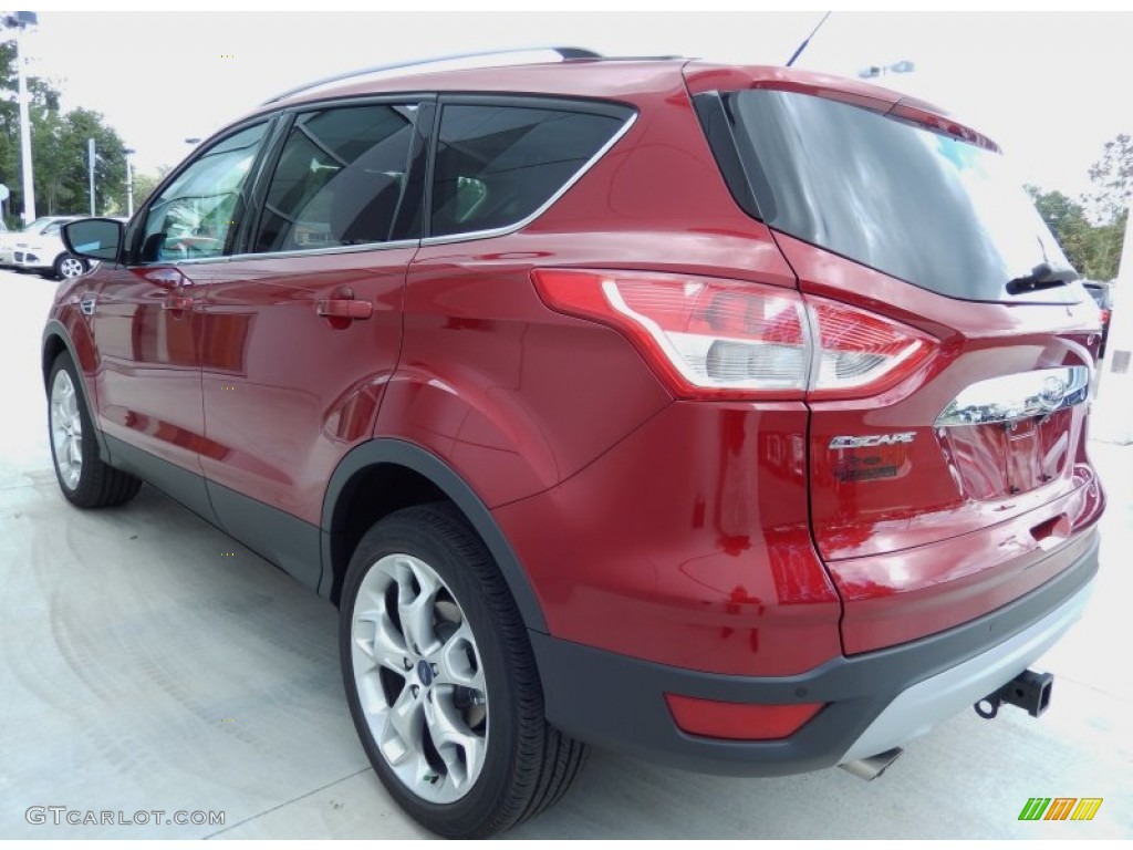 2014 Escape Titanium 2.0L EcoBoost - Ruby Red / Medium Light Stone photo #3