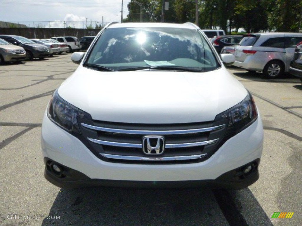 2014 CR-V EX-L AWD - White Diamond Pearl / Beige photo #8