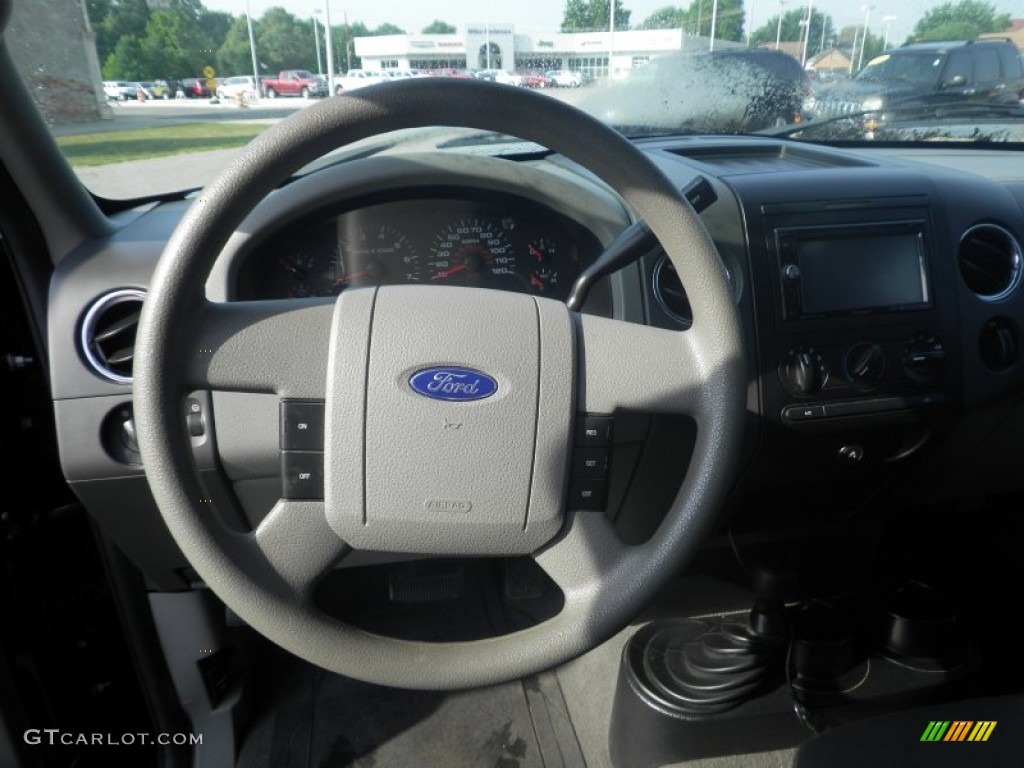 2005 F150 XLT SuperCab 4x4 - Black / Medium Flint Grey photo #5