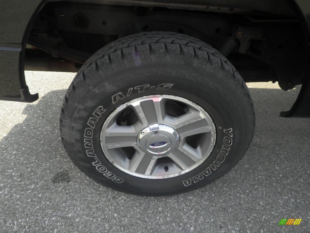 2005 F150 XLT SuperCab 4x4 - Black / Medium Flint Grey photo #14