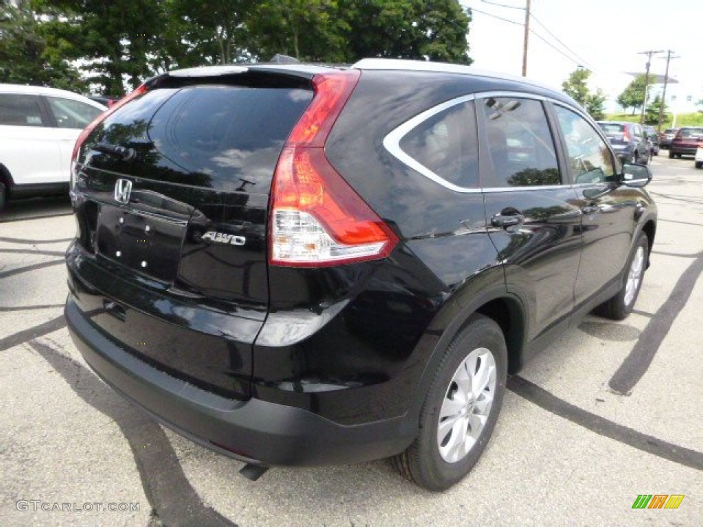 2014 CR-V EX-L AWD - Crystal Black Pearl / Black photo #3