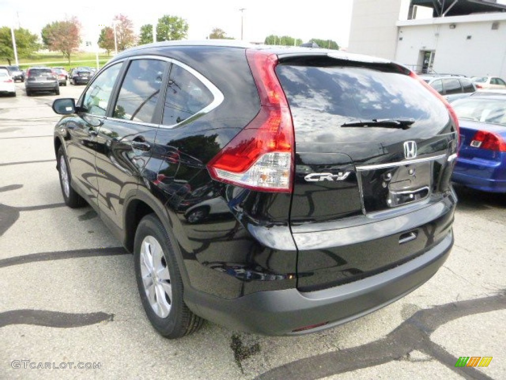 2014 CR-V EX-L AWD - Crystal Black Pearl / Black photo #5