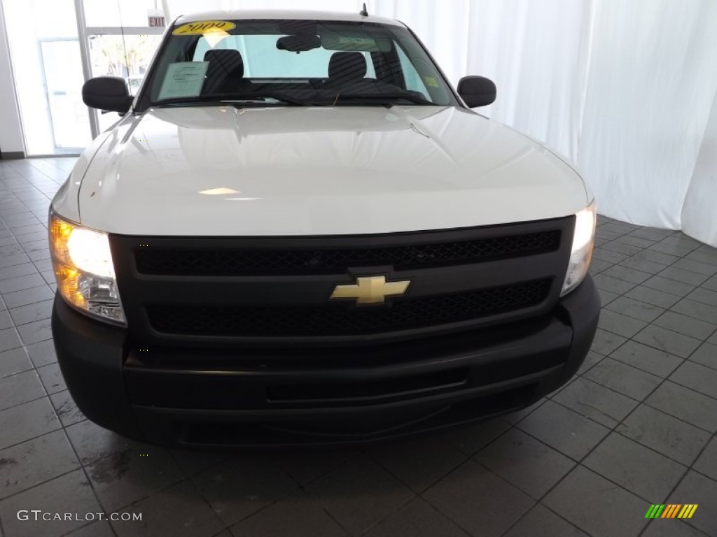 2009 Silverado 1500 Regular Cab - Summit White / Dark Titanium photo #2