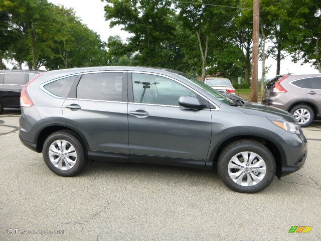 2014 CR-V EX AWD - Polished Metal Metallic / Gray photo #2