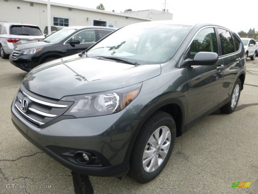 2014 CR-V EX AWD - Polished Metal Metallic / Gray photo #7