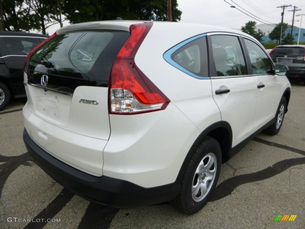 2014 CR-V LX AWD - White Diamond Pearl / Gray photo #3