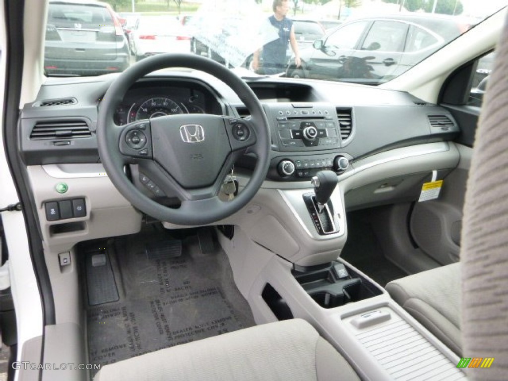 2014 CR-V LX AWD - White Diamond Pearl / Gray photo #12