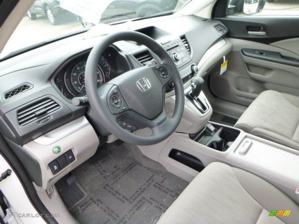 2014 CR-V LX AWD - White Diamond Pearl / Gray photo #15